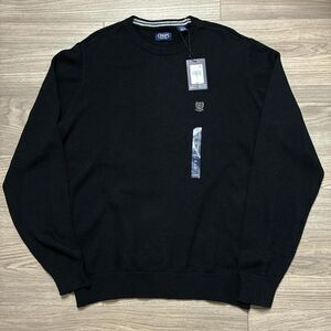 New With Tags Chaps Embroidered Black Knit Sweater Size XL